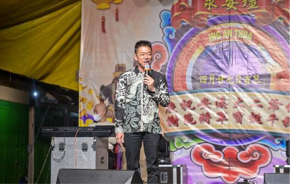 Bupati Rohil Letakkan Batu Pertama Pembangunan Klenteng Ying An Tuah Bagansiapiapi