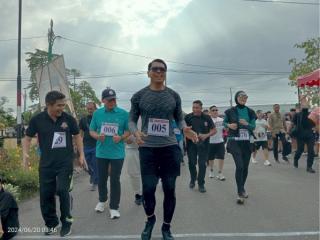 Start Fun Run Kemenpora, Ratusan Pelari Memulai Langkah Depan Mess Pemda Rohil