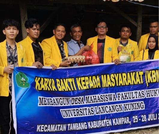 Agenda Kegiatan KBM Kelompok 3 Fakultas Hukum Unilak di SMP Negeri 2 Tambang