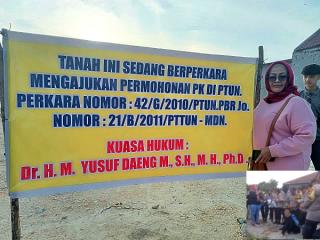 Melalui LBH Sandrego, Advokad Yusuf Daeng Ajukan PK dalam Perkara Tanah