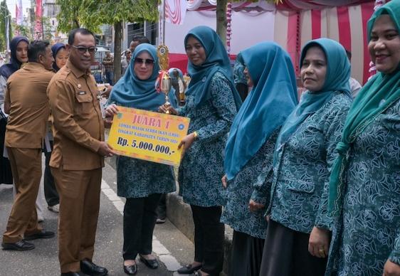 DInas Perikanan Bersama TP PKK Rohil Selenggarakan Lomba Masak Serba Ikan di Ikuti 18 Kecamatan 