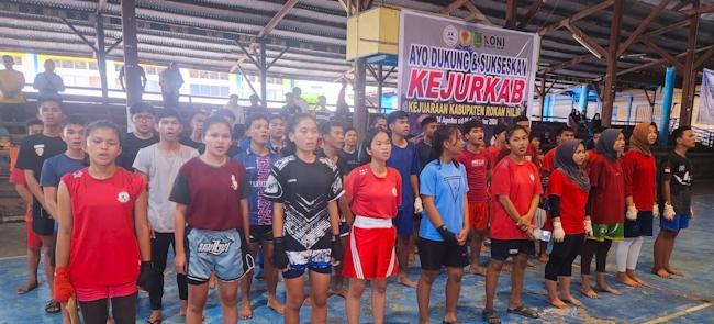 Pertama kali di Rohil, Cabor Muaythai dan Tinju Dipertandingkan Dalam Kejurkab KONI Rohil 2024