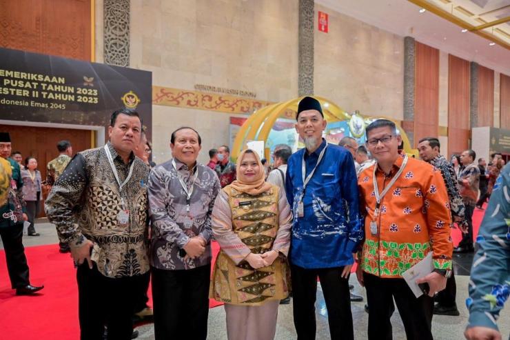 Dihadiri Presiden Jokowi, Bupati Kasmarni Hadiri Penyampaian Laporan Hasil Pemeriksaan Laporan Keuangan Pemerintah Pusat Tahun 2023