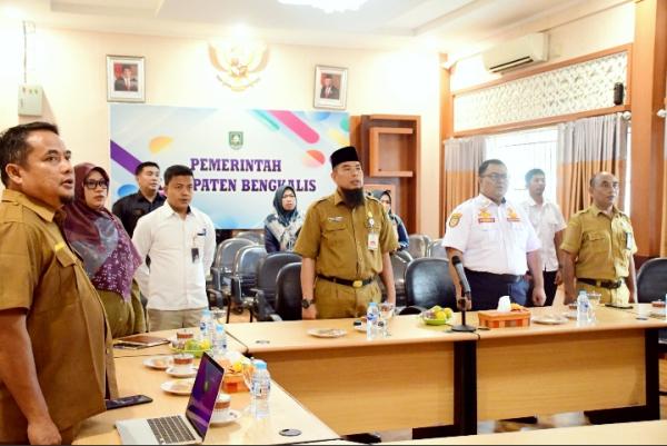 Bupati Bengkalis Ikuti Rakor Pengendalian Inflasi serta Penanggulangan TBC dan Polio