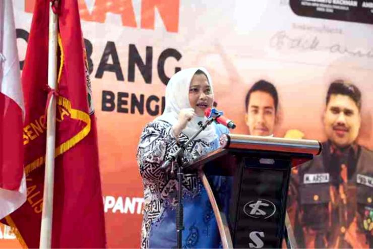 BUpati Bengkalis Hadiri Pelantikan SAPMA-PP Bersama Pemerintah Membangun Negeri