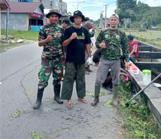 Bersama Politeknik Negeri Bengkalis, Desa Sungai Alam Adakan Giat Goro Massal