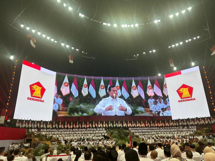 Setelah Dapat Dukungan Resmi, KBS Hadiri Apel Partai Gerindra di Jakarta