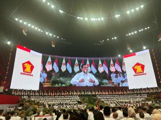 Setelah Dapat Dukungan Resmi, KBS Hadiri Apel Partai Gerindra di Jakarta