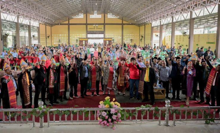 Ikatan Keluarga Batak Kabupaten Bengkalis Beri Dukungan pada Pasangan Calon Bupati Bengkalis Nomor Urut 1 KBS