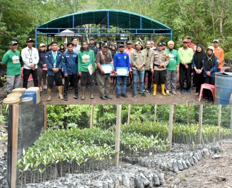Kelompok Konservasi Mangrove Paghet Seghagah Kelapapati Tanam 1000 Bibit Mangrove, Camat Bengkalis Beri Apresiasi