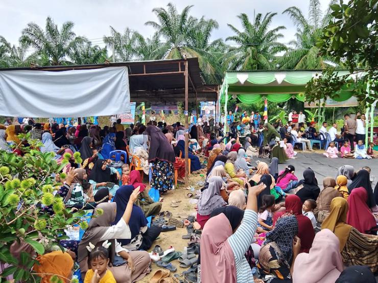 Maston dan Hamzah Ajak Masyarakat Bagan Sinembah Utara Bersatu Pilih Asset
