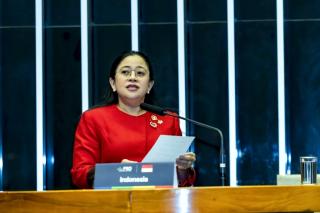 Puan Singgung Israel yang Abaikan Hukum Internasional di Forum G20 Parlemen