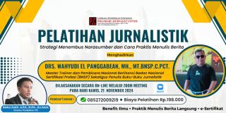 Digelar Secara Online, PJC Buka Pendaftaran Pelatihan Jurnalistik Segini Biayanya! 