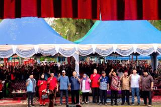 Ribuan Masyarakat Rupat Dukung Pasangan Nomor 1 Untuk Pilkada Kabupaten Bengkalis dan Provinsi Riau