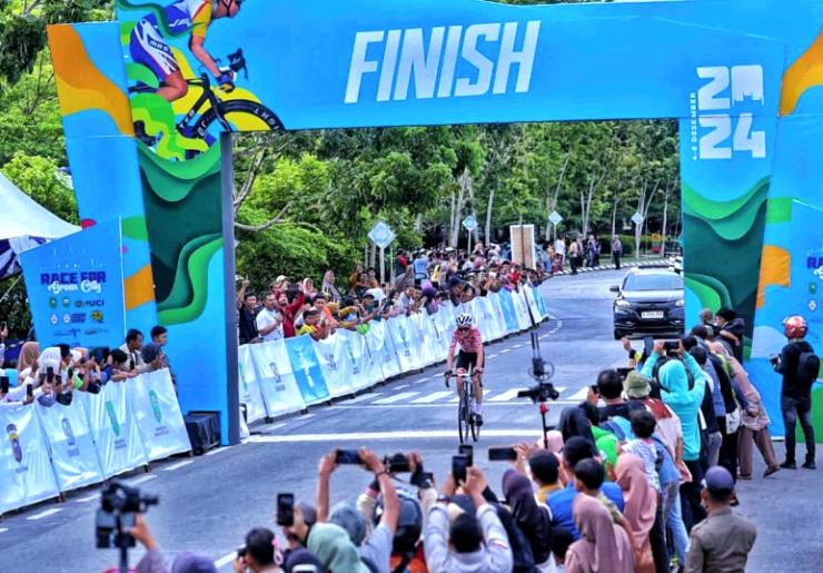 Jack Drage Tercepat di Etape I Tour de Siak 2024