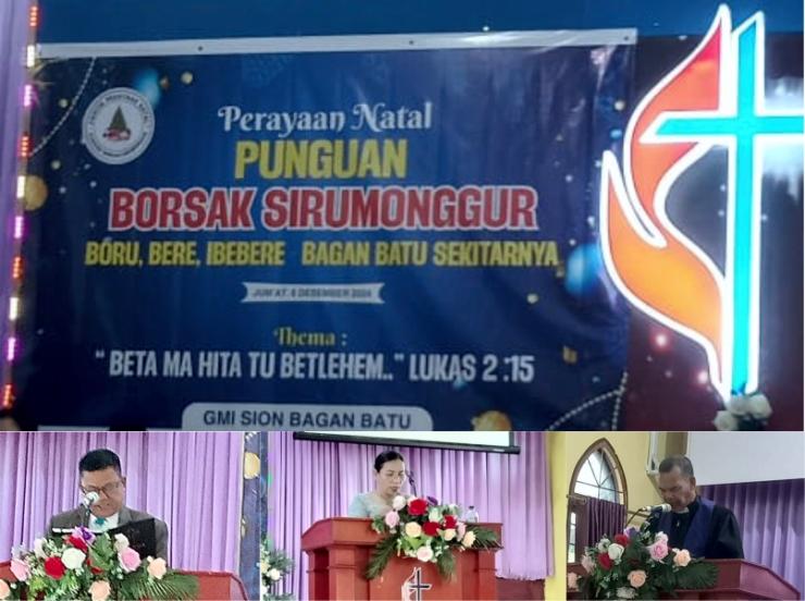 Perayaan Natal Borsak Sirumonggur Berjalan Dengan Baik Di GMI Sion Bagan Batu
