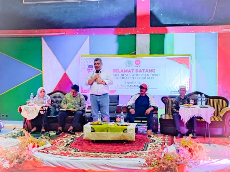 Reses Anggota DPRD Bengkalis H. Muhammad Rafee Disambut Antusias Masyarakat