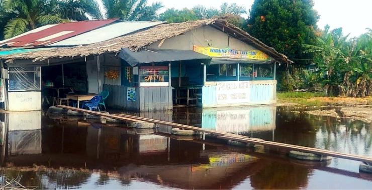 Banjir Di Pusako, Pemkab Siak Merespon dengan Cepat Melalui Dinas Sosial dengan Mendirikan Dapur Umum