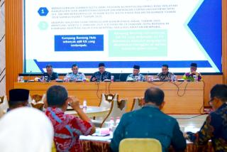 Pemkab Siak Mengelar Rakor Forkopimda Tentang Banjir yang terjadi Di Kabupaten Siak