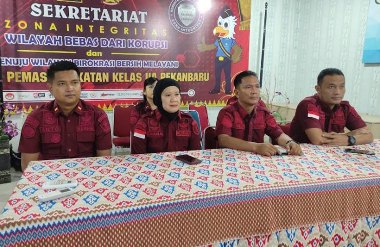 Percepat Pembangunan ZI, Lapas Pekanbaru Ikuti Zoom Terkait Pengumpulan Data Dukung RKT RB Triwulan I 2025