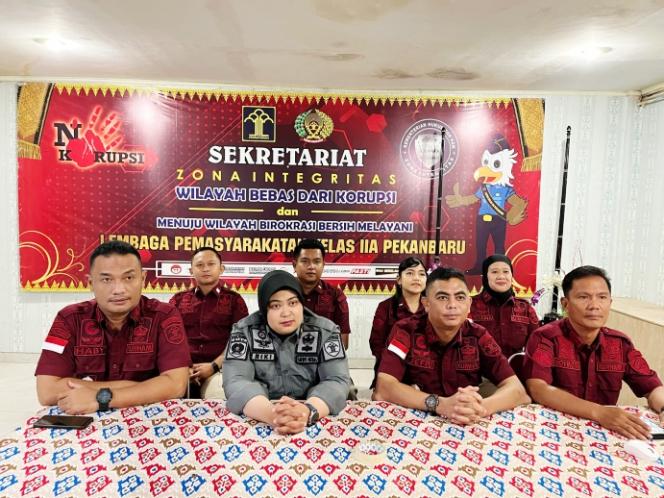 Lapas Pekanbaru Ikuti Sosialisasi Pedoman Pelaksanaan Evaluasi dan Pemantauan Oleh Itjen Kemenimipas