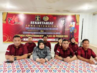 Lapas Pekanbaru Ikuti Sosialisasi Pedoman Pelaksanaan Evaluasi dan Pemantauan Oleh Itjen Kemenimipas