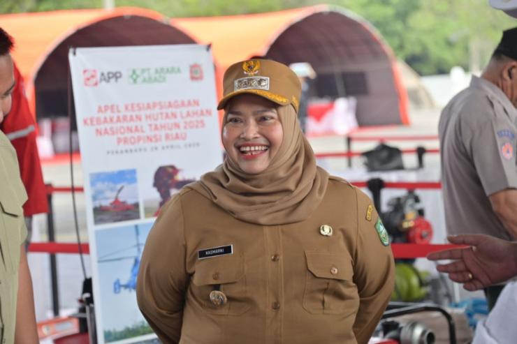 Kasmarni Ikuti Apel Kesiapsiagaan Karhutla Nasional yang Dipimpin Menko Polkam
