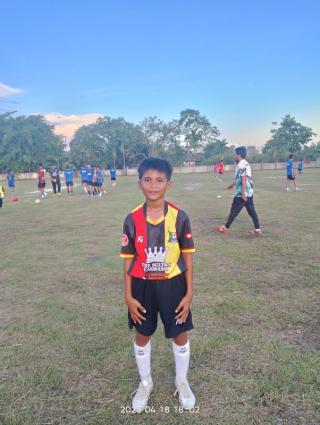 Pemain PSPP Junior U12 Farel Bima Ataya, Asuhan Coach Debi Pulpensa Perkuat SSB Harapan Putra