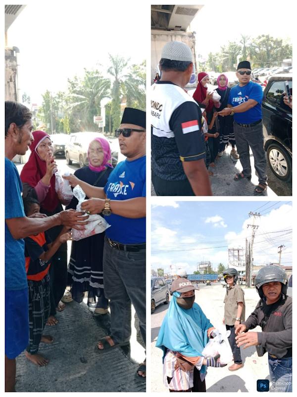 LSM BIDIK RI Berbagi Makan Gratis Kepada Kaum Dhuafa Bentuk Mendukung Program Presiden Prabowo