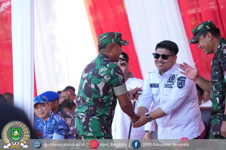 Wakil Ketua DPRD Bengkalis Hadiri Penutupan TMMD ke-124 Kodim 0303/Bengkalis