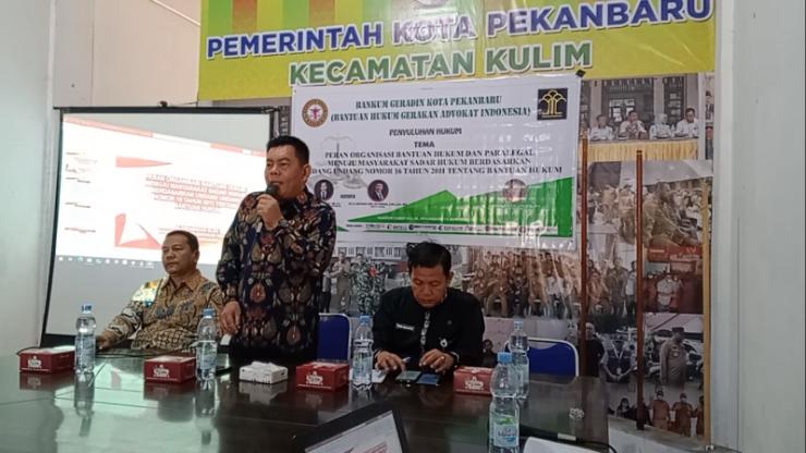 Organisasi Bantuan Hukum Geradin Kota Pekanbaru Adakan Penyuluhan Hukum di Kecamatan Kulim