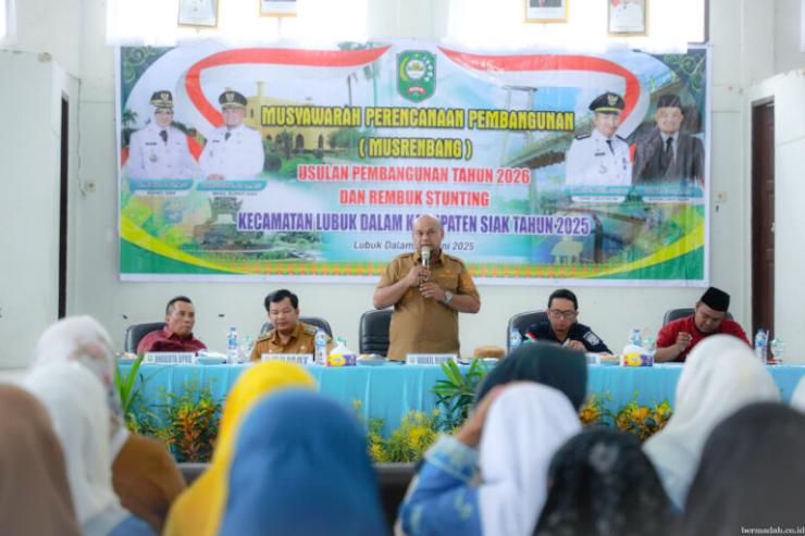 Wabup Siak, Janji Jalan Bhayangkara Lubuk Dalam Tahun Ini Diaspal