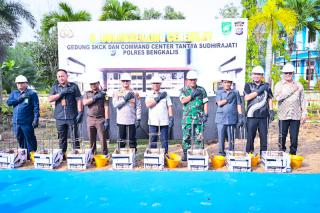 Wakil Bupati Bengkalis Hadiri Groundbreaking Gedung SKCK dan Command Center Tantya Sudhirajati Polres Bengkalis