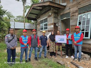 PLN ULP Bengkalis Wujudkan Mimpi Warga Kurang Mampu Lewat Program Light Up The Dream