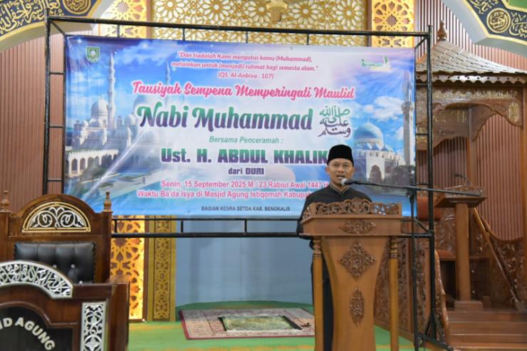 Bupati Bengkalis Ajak Teladani Akhlak Rasulullah Pada Peringatan Maulid Nabi Muhammad SAW