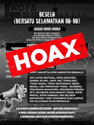 Beredar Luas Ajakan Duduk BESELO, Kadis Kominfotik Pastikan Hoaks