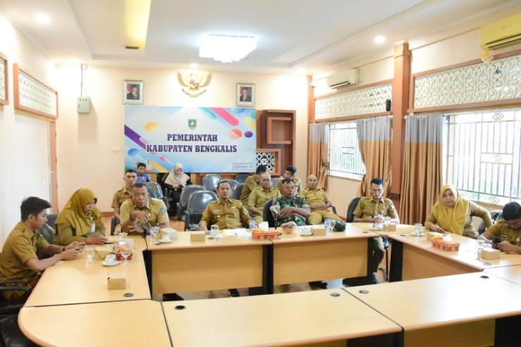 Wakil Bupati Bengkalis Hadiri Rakor Pengendalian Inflasi dan Program 3 Juta Rumah Secara Virtual