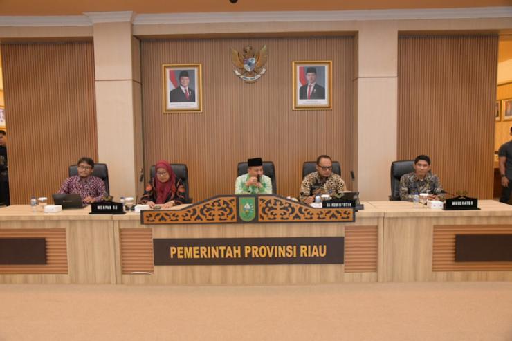 Evaluasi SP4N! Lapor Provinsi Riau, Bupati Bengkalis Ingatkan Tingkatkan Koordinasi Antar Perangkat Daerah