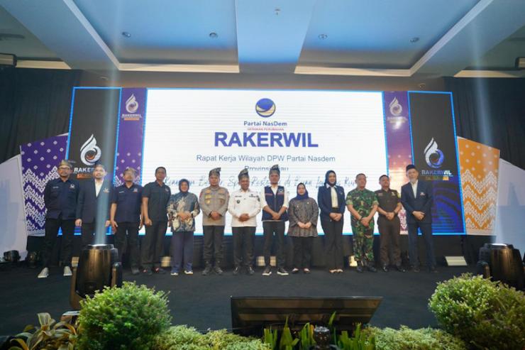Bupati Bengkalis Hadiri Rakerwil DPW Partai NasDem Riau dan Pelantikan DPD Partai NasDem Bengkalis yang Dipimpin M. Arsya Fadillah