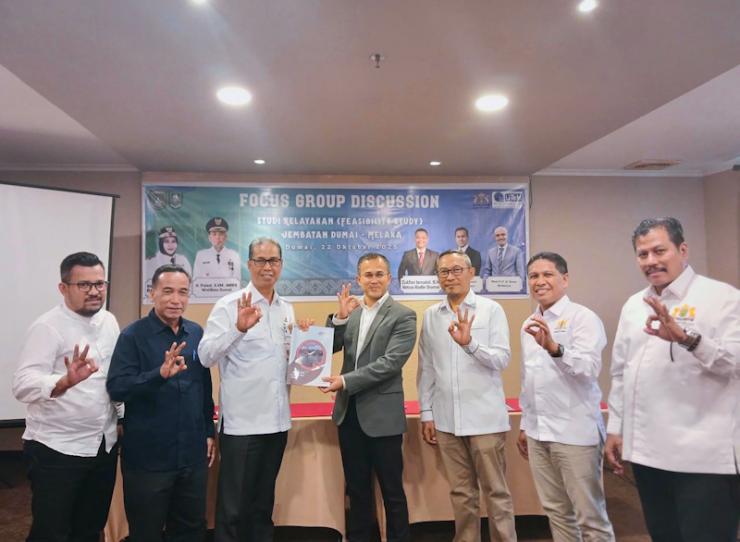 Pemkab Bengkalis Dukung Pembangunan Jembatan Dumai-Malaka Melalui FGD Studi Kelayakan