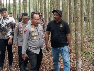 Kapolda Riau Kunjungi Sentral Budidaya Pohon Geronggang di Pulau Bengkalis