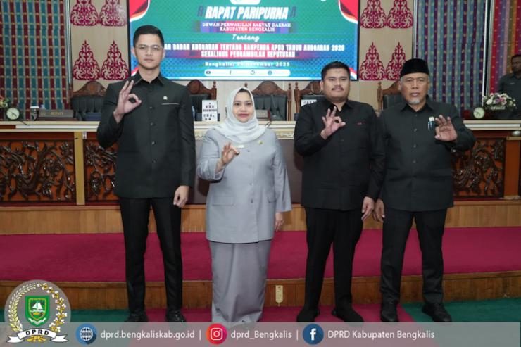 APBD 2026 Disetujui, DPRD Bengkalis Dorong Pelaksanaan Program Efektif untuk Kesejahteraan Masyarakat