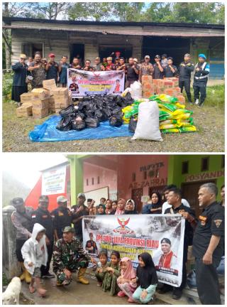 On The Spot ke Daerah Bencana, DPD GRIB Jaya  Riau Salurkan Bantuan Kemanusiaan ke Sumut dan Sumbar
