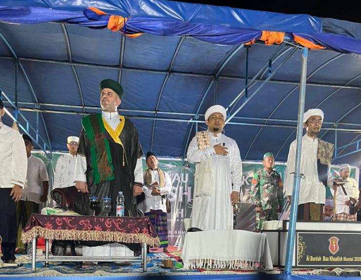 Pulau Terubuk Bersholawat, Hadir Syekh Ahmad Rauni Al-Jailani Keturunan ke-28 Shultonul Aulia Syekh Abdulqodir Al-Jailani