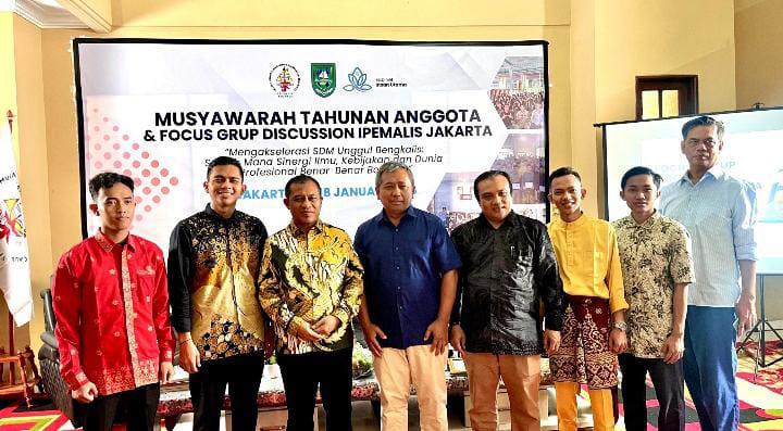 Dihadiri Wakil Bupati Bengkalis Tutup Kepengurusan 2024–2025, IPEMALIS Jakarta Gelar FGD Peningkatan SDM