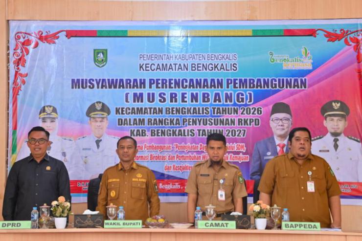 Wabup Bengkalis Buka Musrenbang Kecamatan Bengkalis Tahun Perencanaan 2027