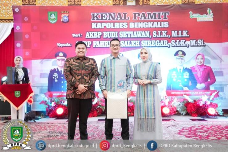 Ketua DPRD Bengkalis Septian Nughara Hadiri Kenal Pamit Kapolres Bengkalis