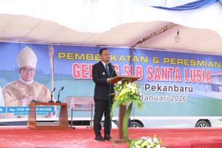 Wali Kota Pekanbaru Resmikan SLB Santa Lusia di Rumbai, Apresiasi Peran Donatur dan Dedikasi Pendidik 