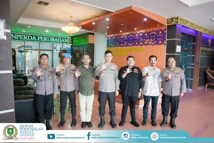 Perkuat Sinergi Pemberantasan Narkoba, Ketua DPRD Sambut Silaturahmi Kapolres Bengkalis