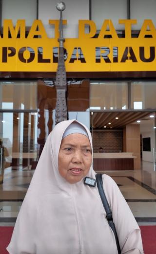 Menahan Tangis di Polda Riau, Nenek 73 Tahun Inginkan Keadilan dan Hak Kembali